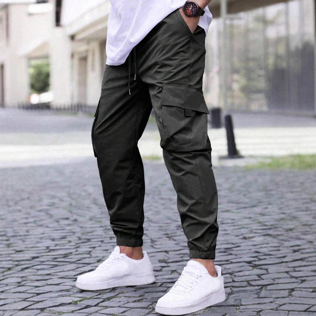Couture-moda | Men’s Cargo Jogger Pants – Comfortable Cotton Blend – Relaxed Fit – Tapered Leg – Drawstring Waist - Image 1