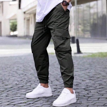 Couture-moda | Men’s Cargo Jogger Pants – Comfortable Cotton Blend – Relaxed Fit – Tapered Leg – Drawstring Waist - Image 1