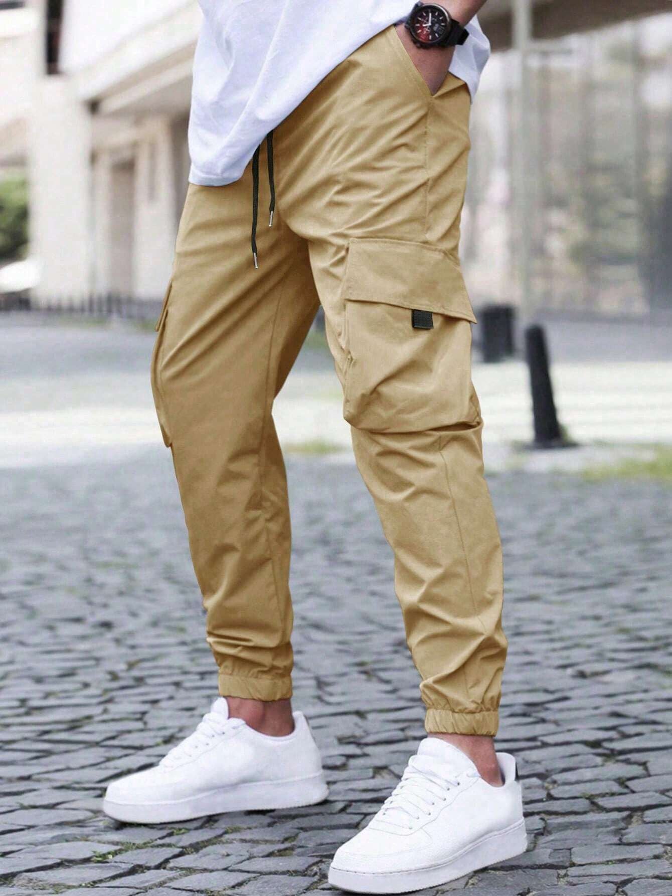 Couture-moda | Men’s Cargo Jogger Pants – Comfortable Cotton Blend – Relaxed Fit – Tapered Leg – Drawstring Waist - Image 5