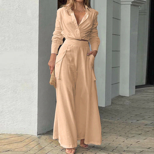 Hannah | Stylish Women's 2-Piece Set with Tailored Blouse and High-Waisted Pants - Image 1