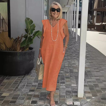 Hallie | Stylish Sleeveless Linen Dress for Summer - Image 4