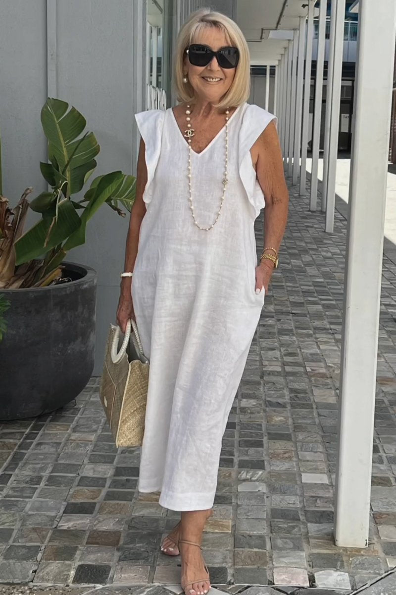 Hallie | Stylish Sleeveless Linen Dress for Summer - Image 15