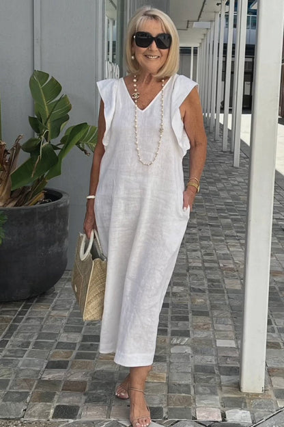 Hallie | Stylish Sleeveless Linen Dress for Summer - Image 15