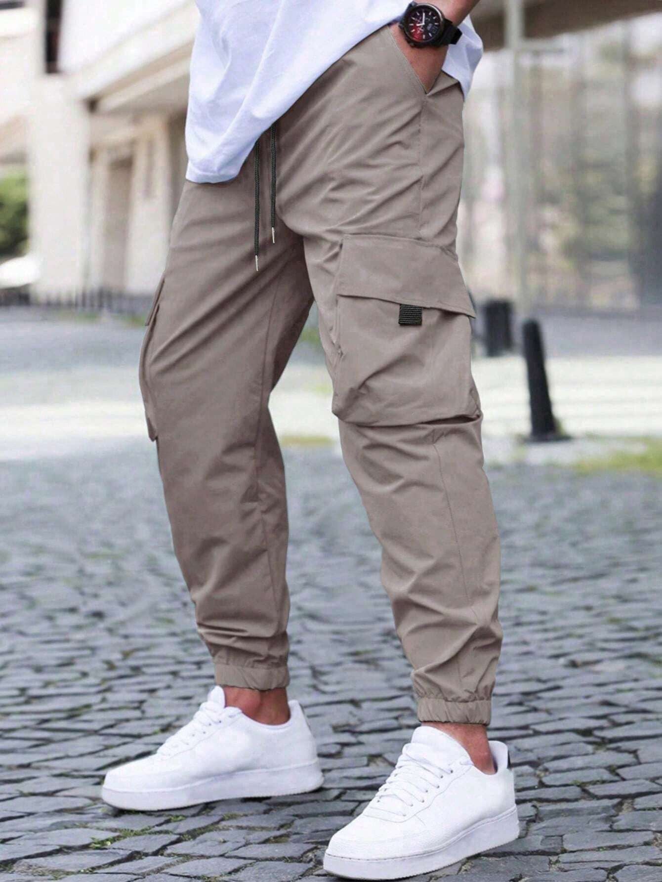Couture-moda | Men’s Cargo Jogger Pants – Comfortable Cotton Blend – Relaxed Fit – Tapered Leg – Drawstring Waist - Image 2