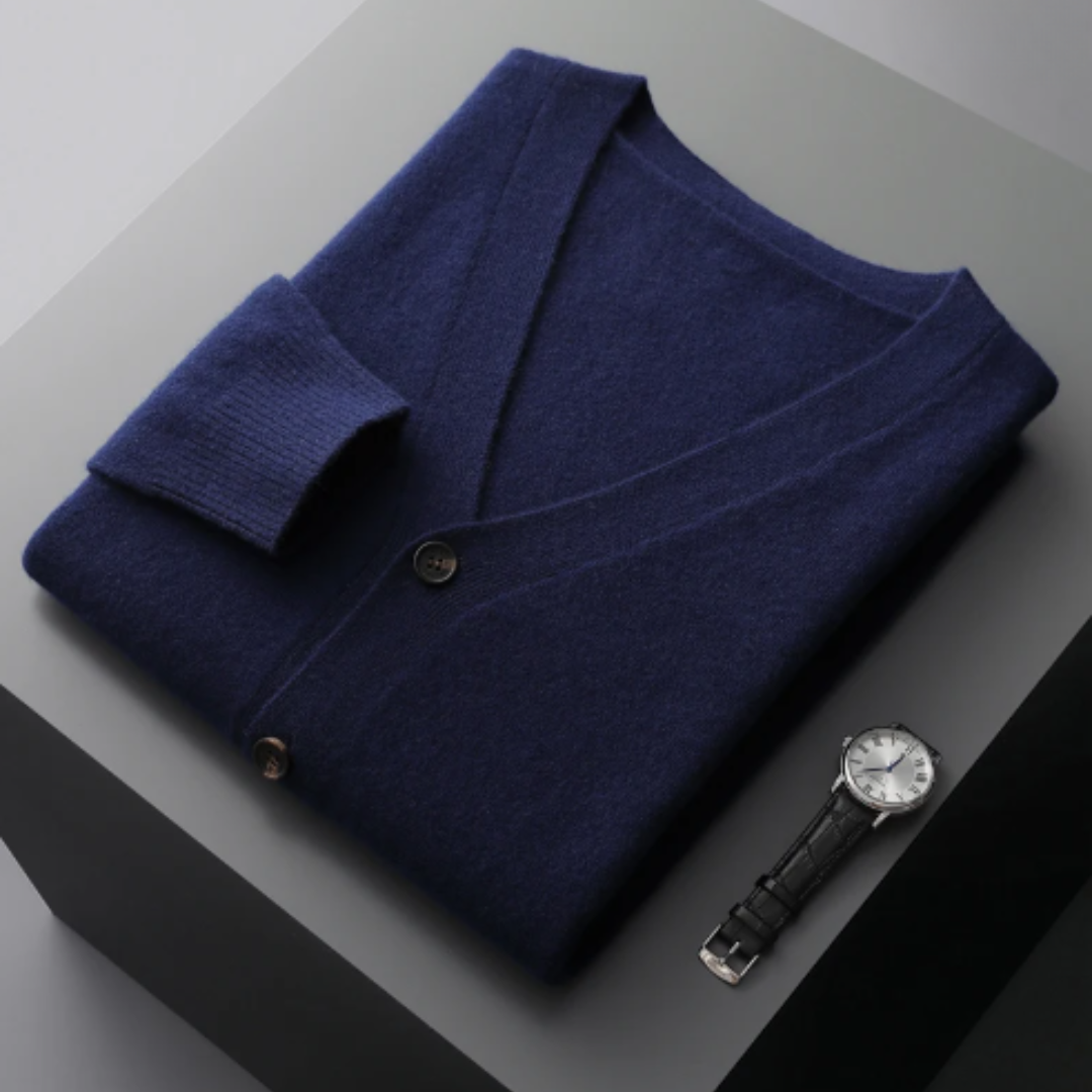 Nicholas | Men's V-Neck Cardigan - Image 11
