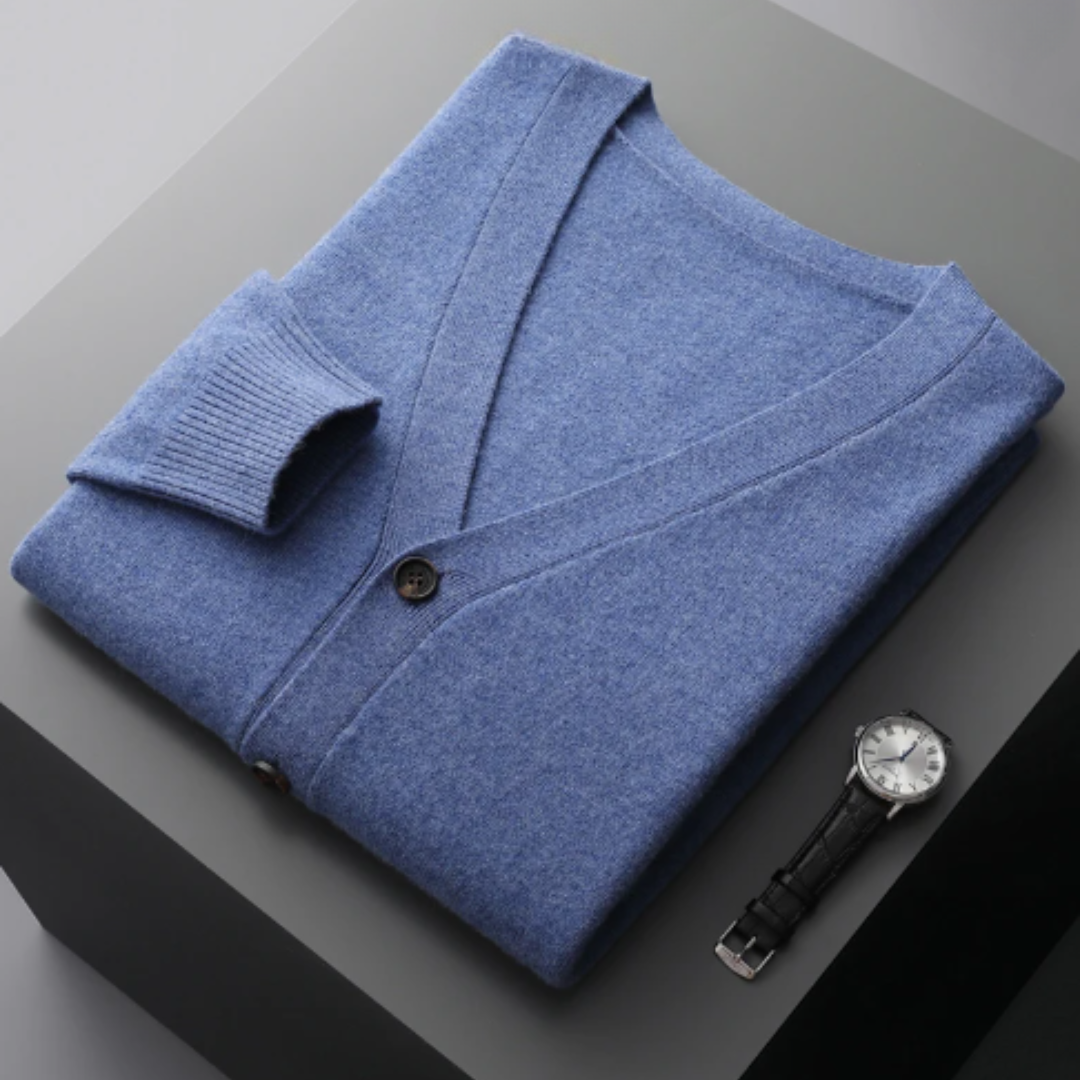 Nicholas | Men's V-Neck Cardigan - Image 8