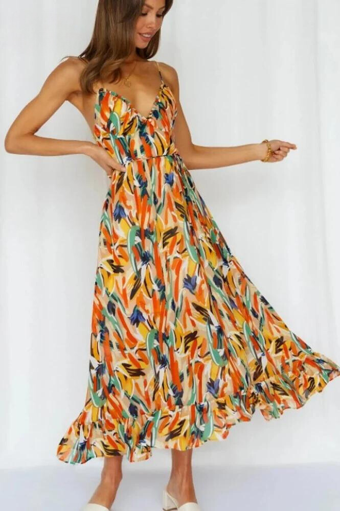 Liliana | Women’s Vibrant Lightweight Flowy Dress for Summer Days - Image 7