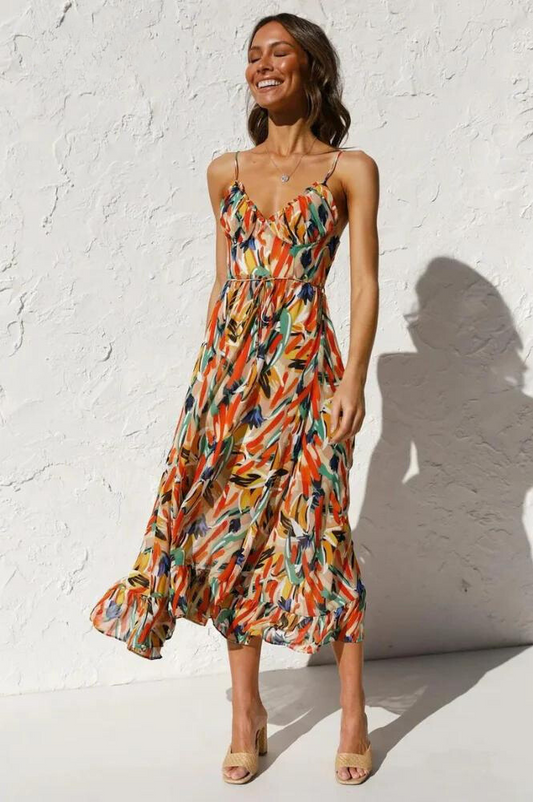 Liliana | Women’s Vibrant Lightweight Flowy Dress for Summer Days - Image 1