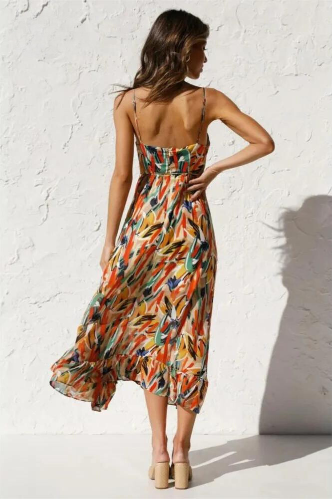 Liliana | Women’s Vibrant Lightweight Flowy Dress for Summer Days - Image 2