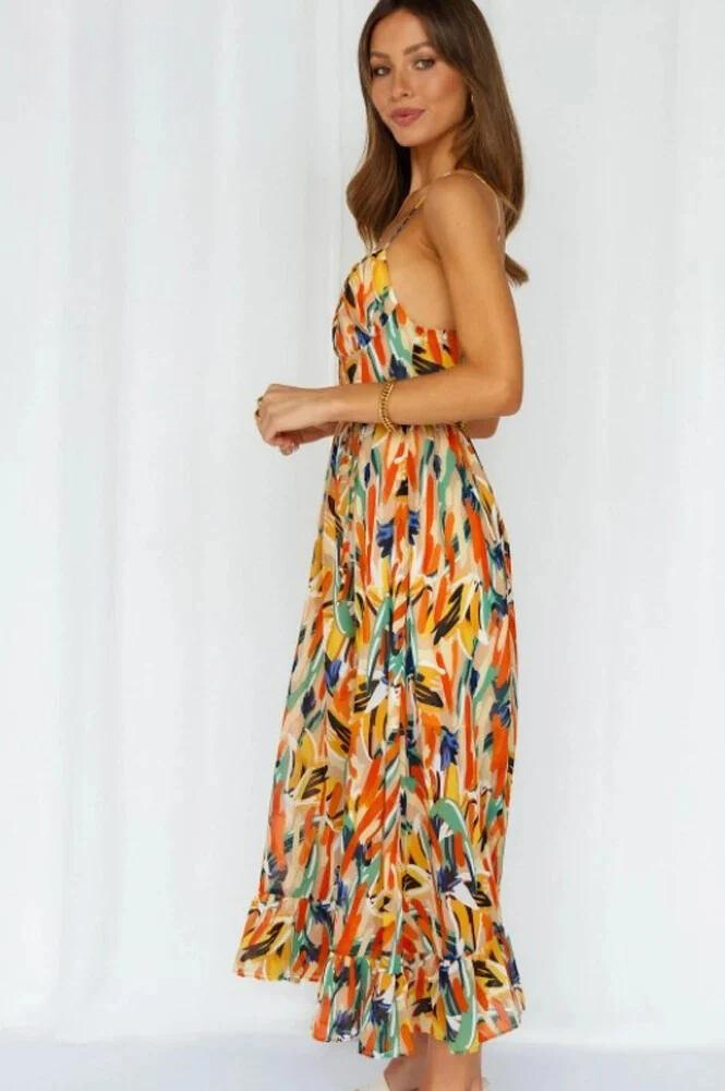 Liliana | Women’s Vibrant Lightweight Flowy Dress for Summer Days - Image 3