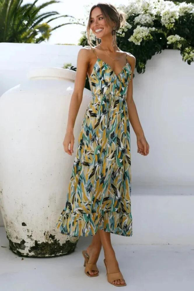 Liliana | Women’s Vibrant Lightweight Flowy Dress for Summer Days - Image 5