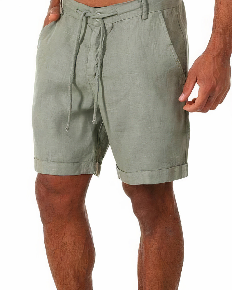 Riley | Stylish Comfortable Linen Shorts - Image 3