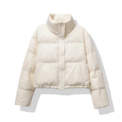 Norma | Women's Cropped Puffer Jacket - Image 4