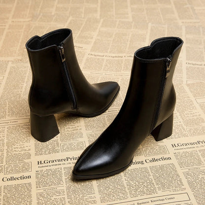 Sally | Women's Heeled Ankle Boots - Image 3