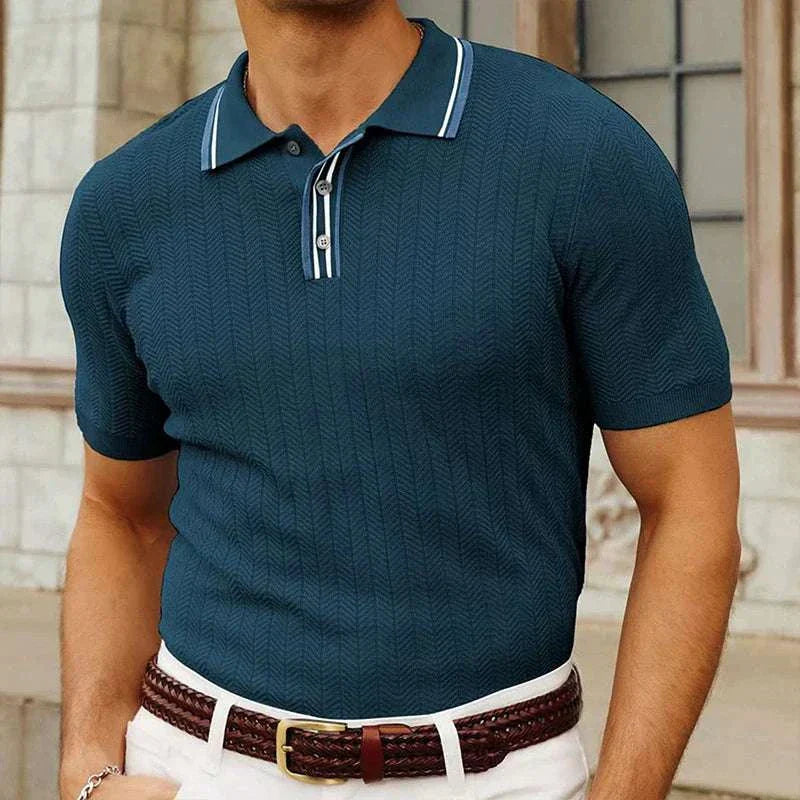 Frederick | Men's Summer Knit Polo – Regular Fit and Comfortable – Project Paris – Stylish Knitwear - Image 6