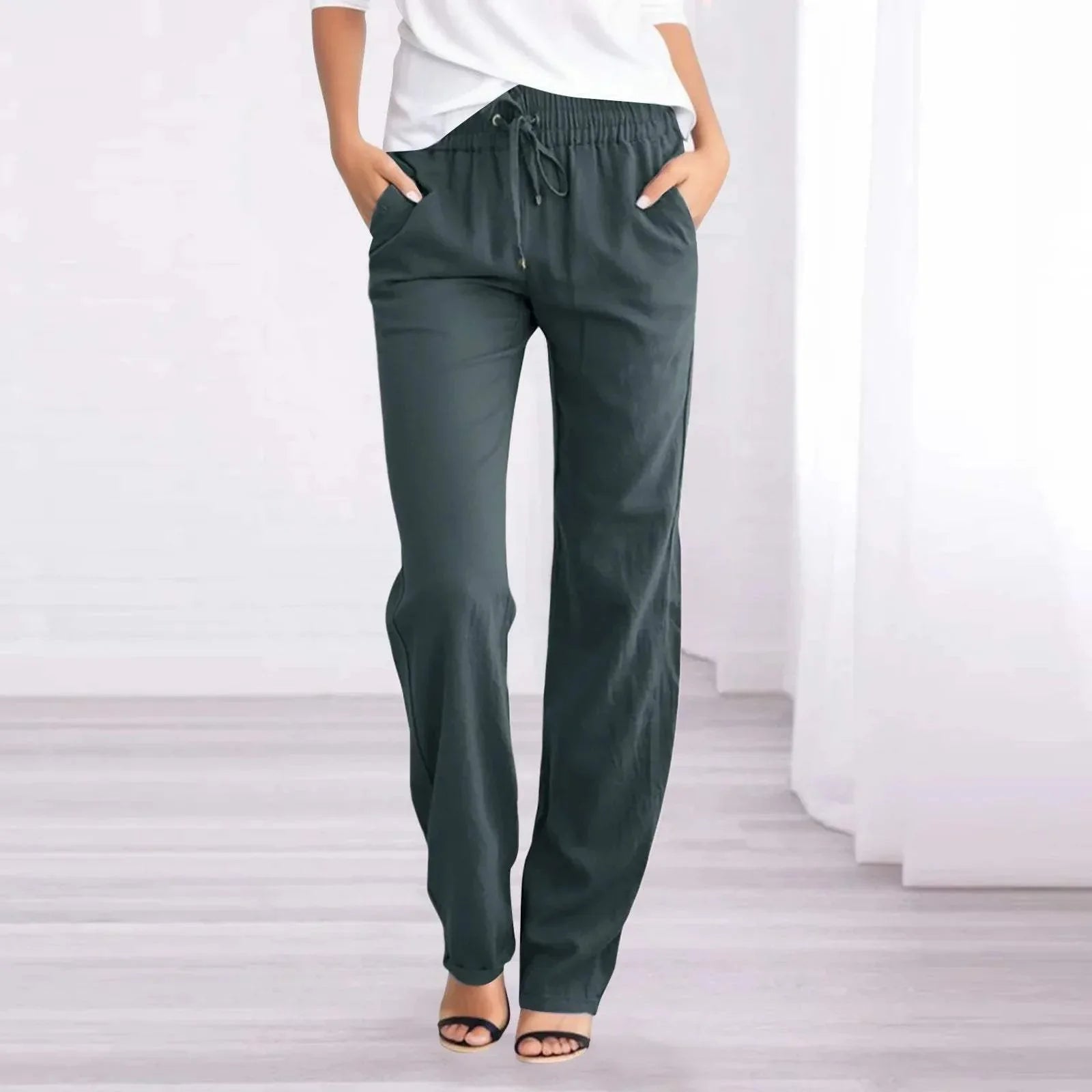 Vanessa | Relaxed Fit Lightweight Trousers for Everyday Comfort - Image 3