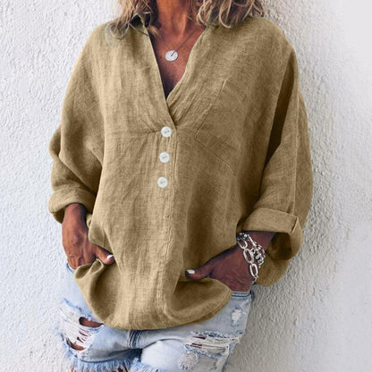 Amy | Casual Elegance V-neck blouse for women - Image 3