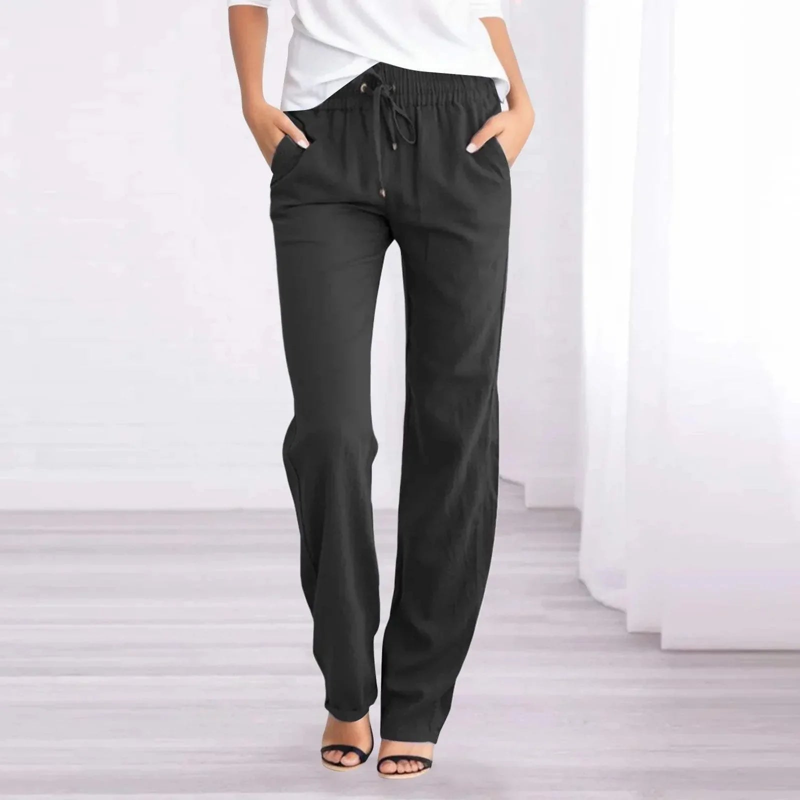 Vanessa | Relaxed Fit Lightweight Trousers for Everyday Comfort - Image 1