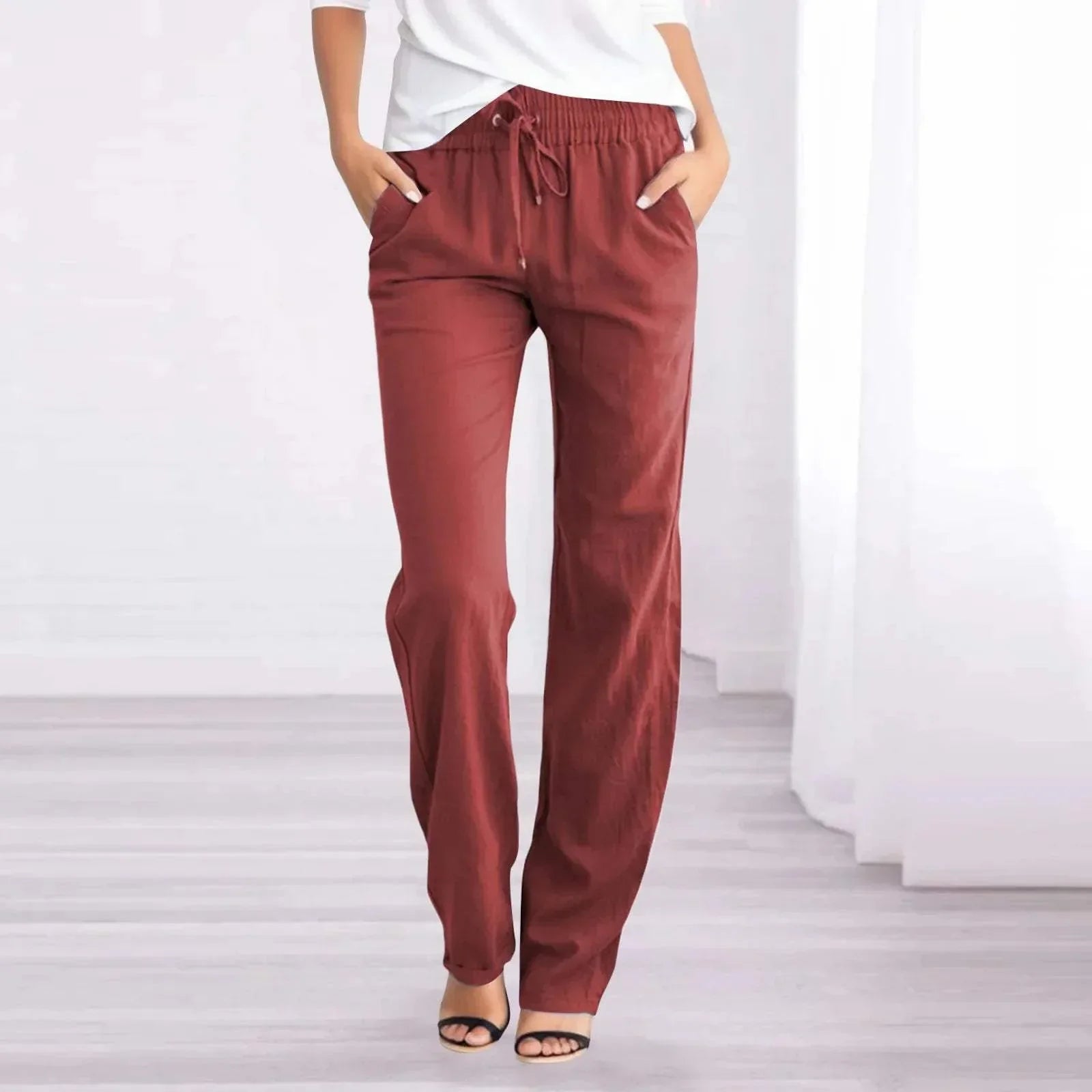 Vanessa | Relaxed Fit Lightweight Trousers for Everyday Comfort - Image 5