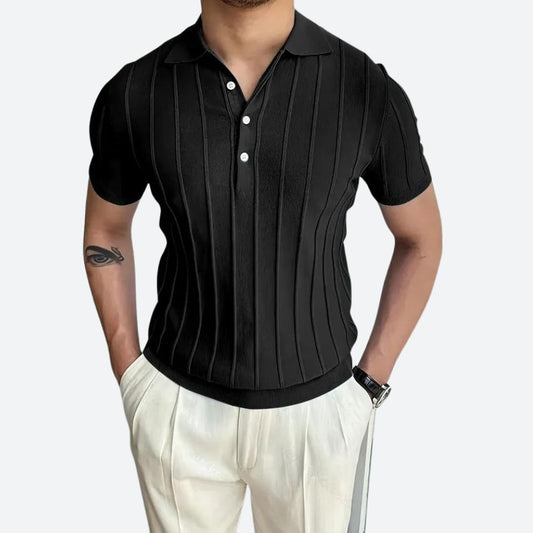 Eugene | Stylish V-Neck Polo Shirt for Men - Image 1