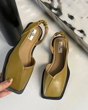 Lea | Slingback Sandals with Square Toe for Women