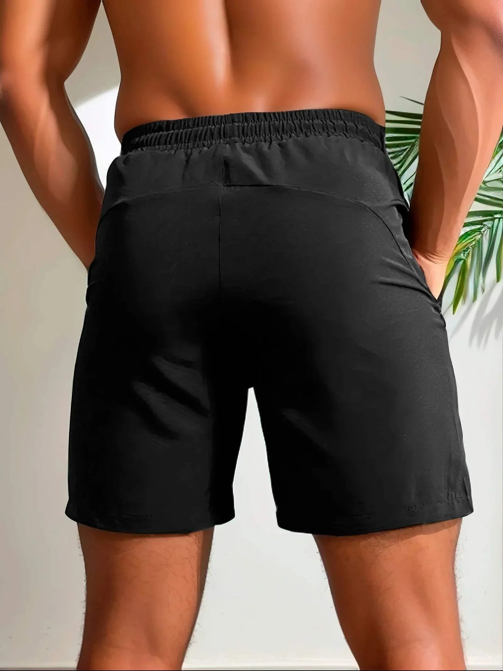Couture-moda | Lightweight Moisture-Wicking Stretch Shorts with Zip Pocket - Image 2