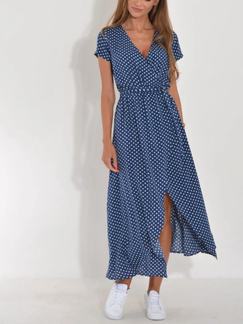 Paige | Elegant Floral Wrap Dress - Image 6