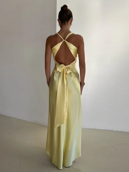 Lydia | Elegant Sleeveless V-Neck Maxi Dress for Special Occasions - Image 2