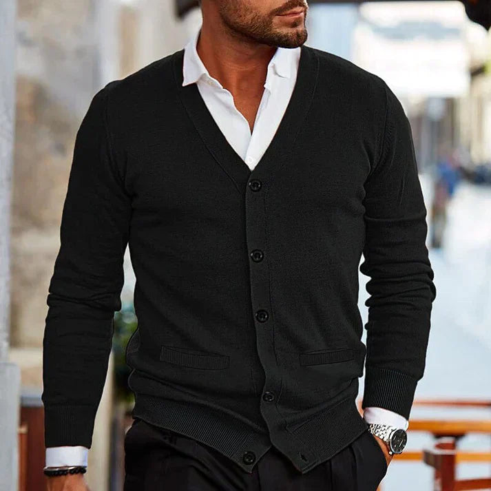 Kevin | Men's Button-Down Cardigan - Image 1