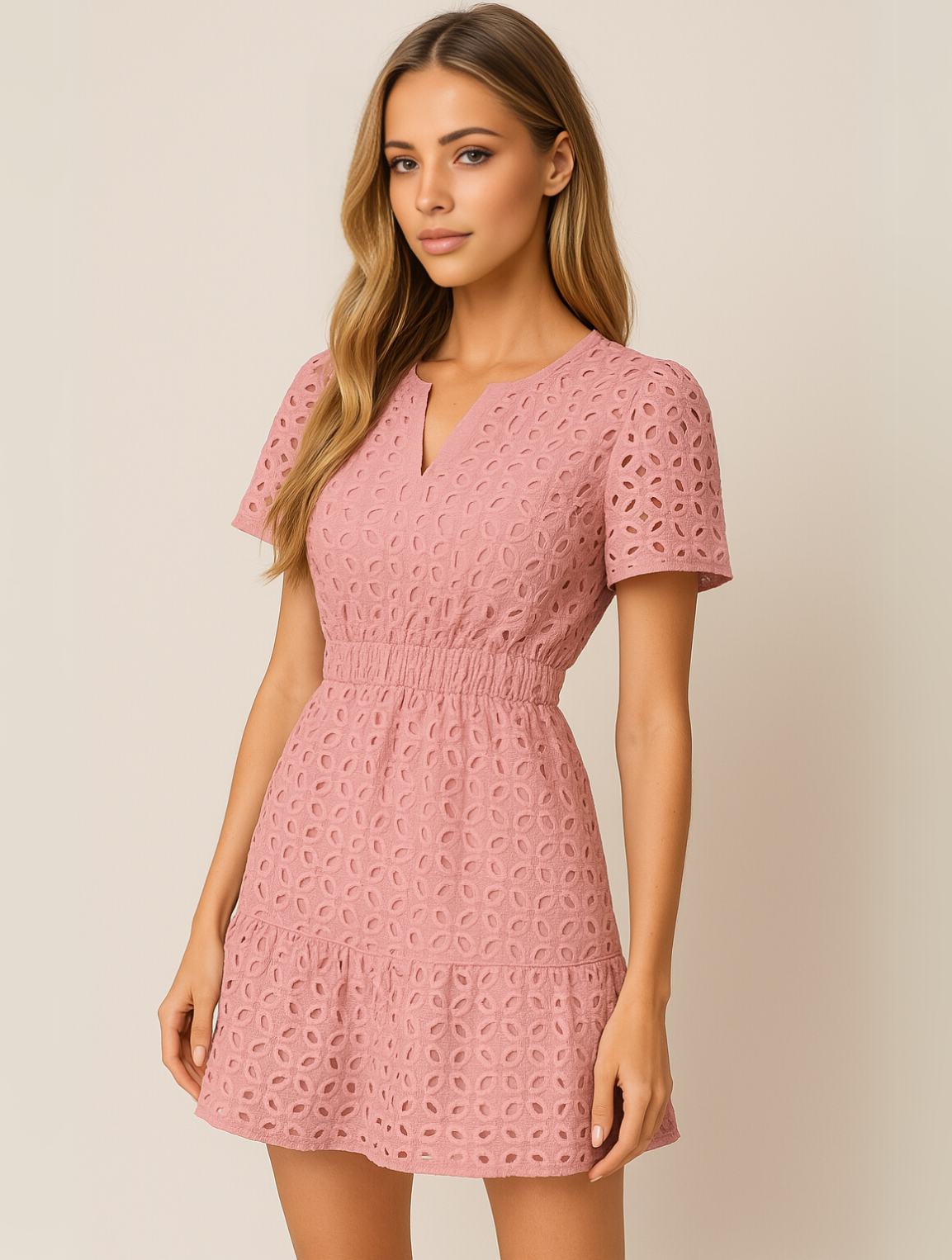 Kristen | Elegant Maxi Dress with Ruches - Image 9