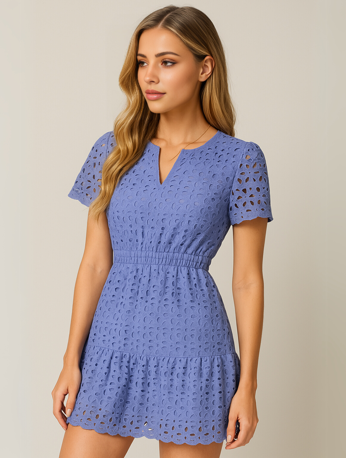 Kristen | Elegant Maxi Dress with Ruches - Image 13