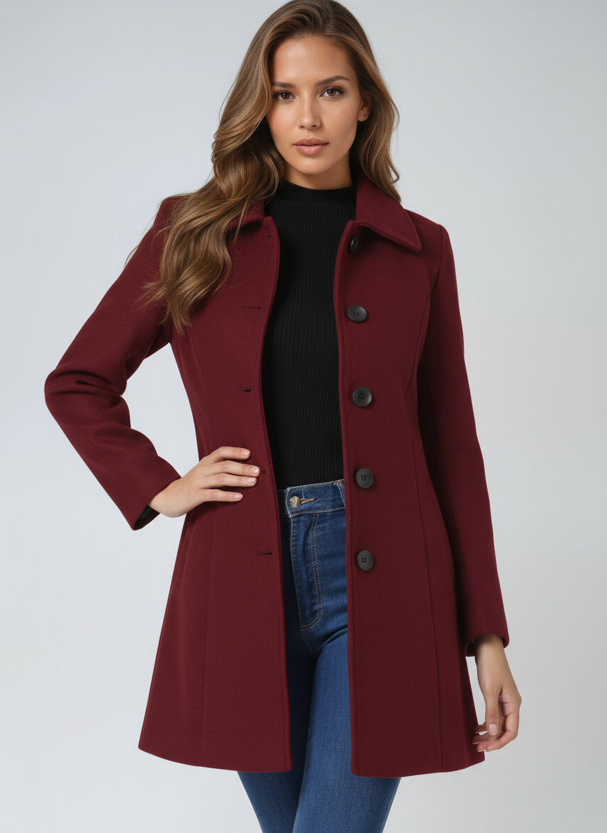 Josephine | Women's Button-Front Fit and Flare Jacket - Image 8