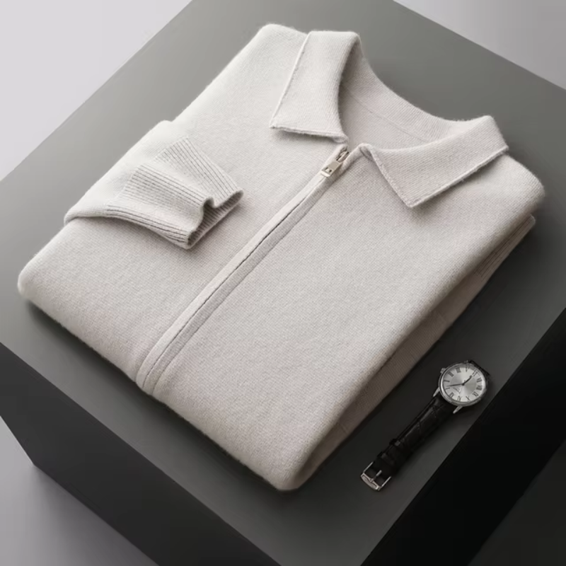 Robert | Men's Zip Up Sweater - Image 6