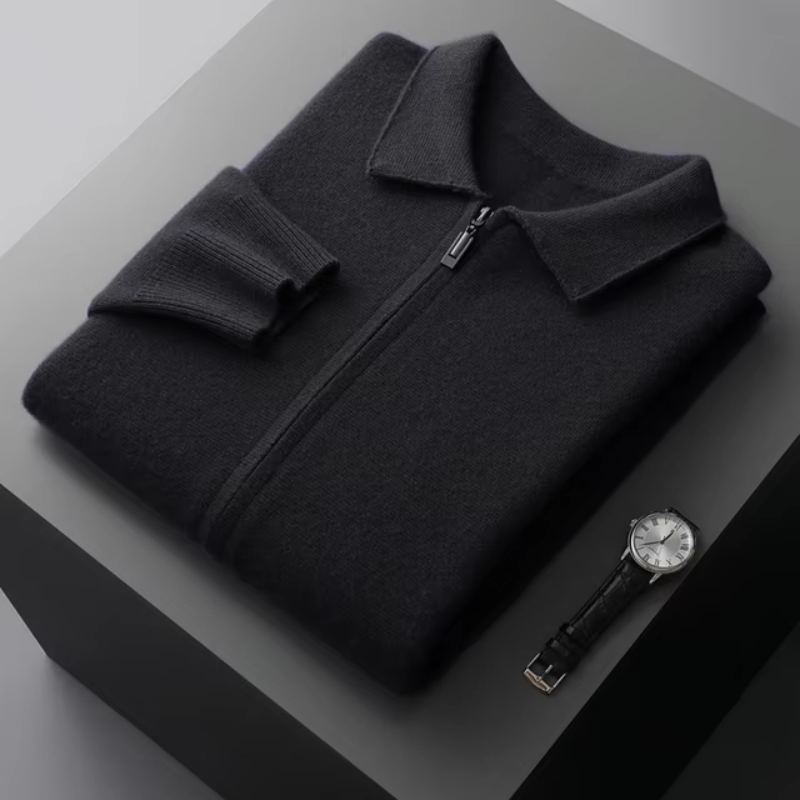 Robert | Men's Zip Up Sweater - Image 8