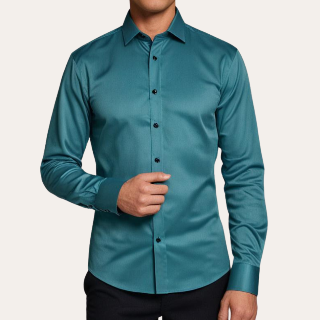 Leonard | Men's satin shirt - Elegant and versatile shirt for every occasion - Image 1
