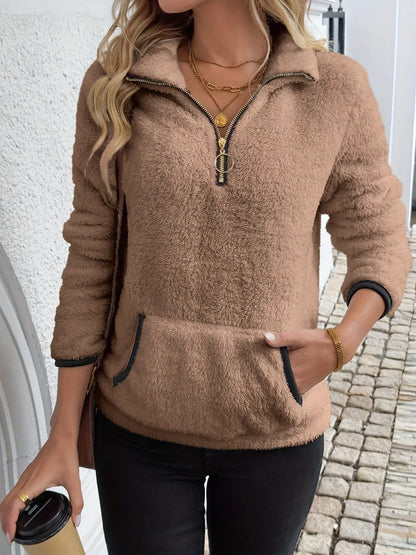 Helen | Women's Half-Zip Fleece Pullover Sweater - Image 1