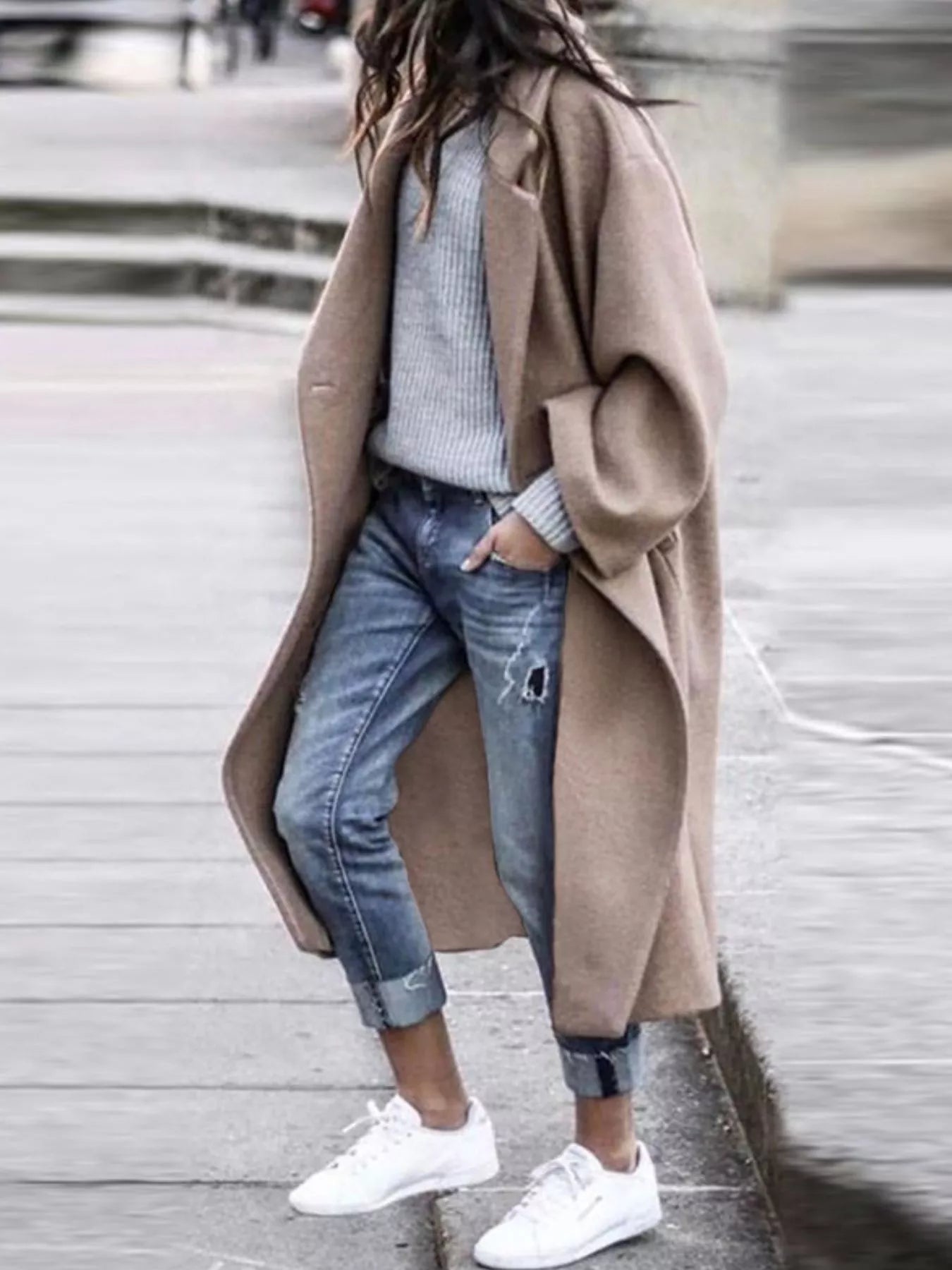 Charlotte | Women's Oversized Long Coat - Image 3