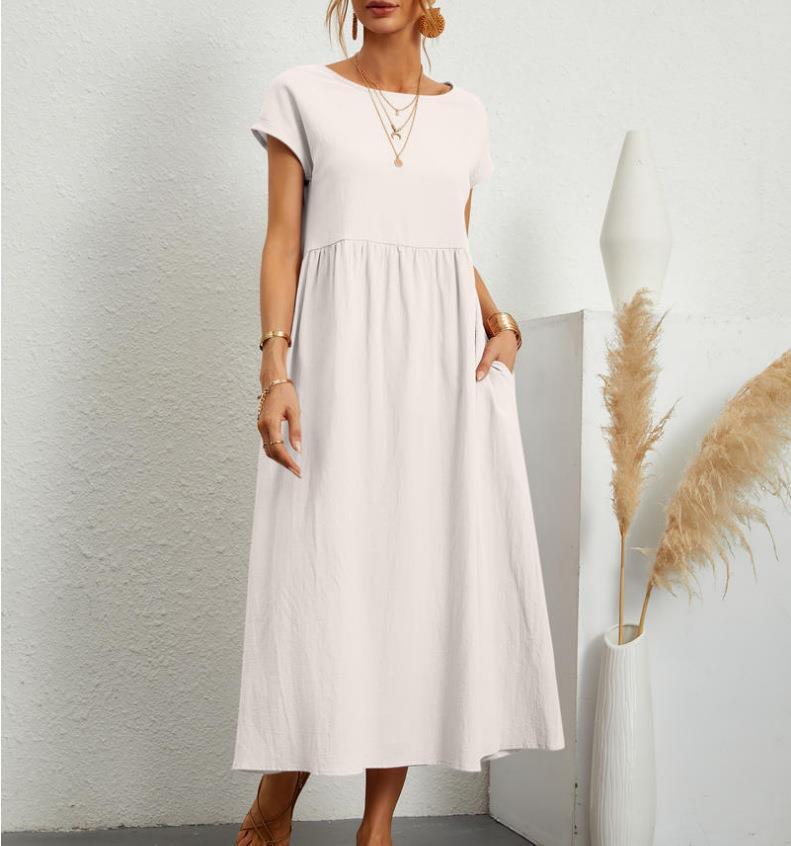 Sylvia | Elegant Relaxed Fit Midi Dress - Image 9