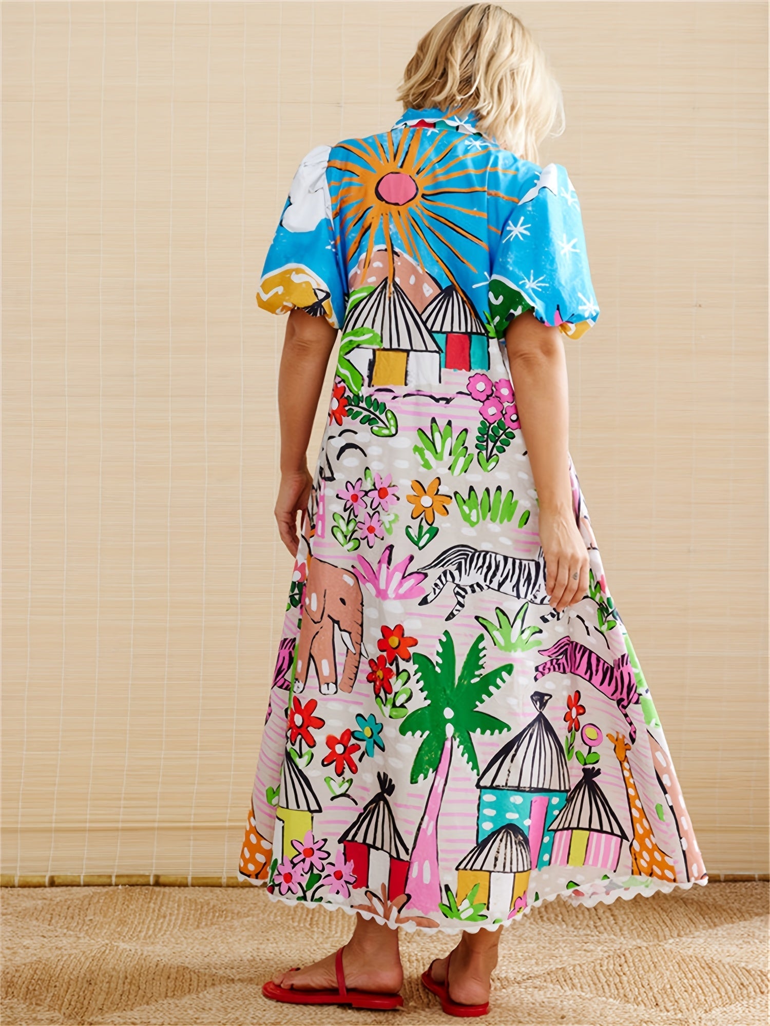 Carolyn | Chic Linen Midi Dress for Summer - Image 1