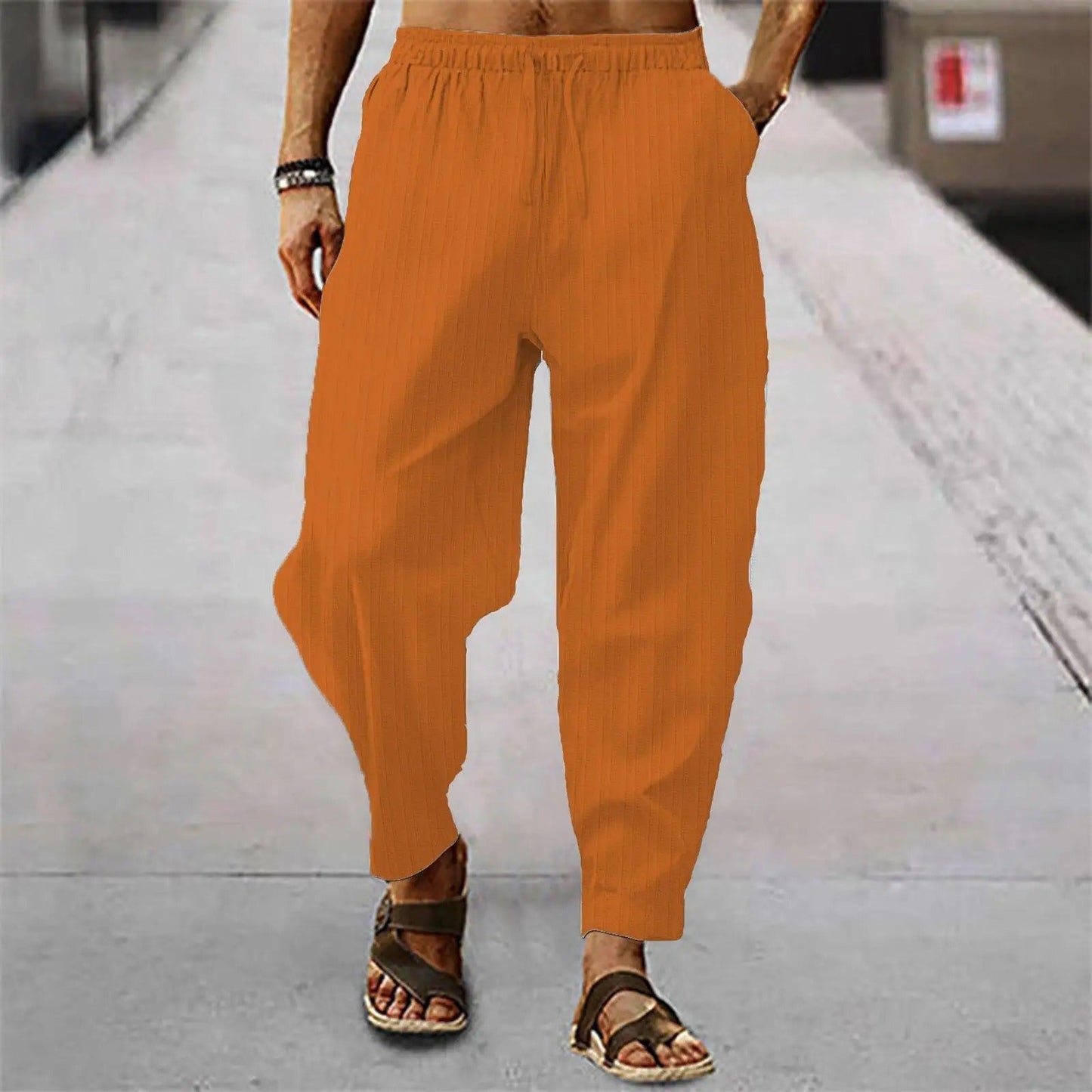 Billy | Cotton Linen Relaxed Pants - Image 10