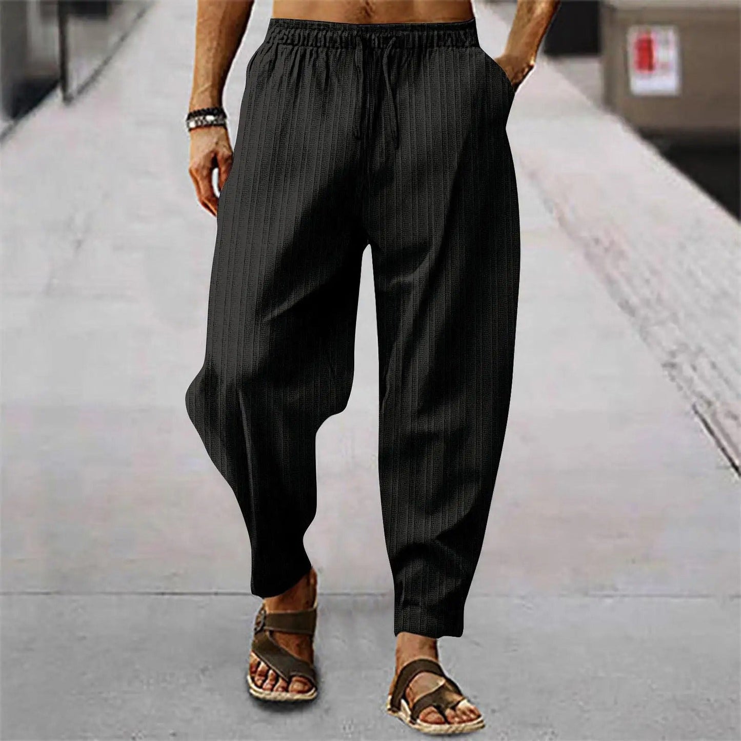Billy | Cotton Linen Relaxed Pants - Image 2