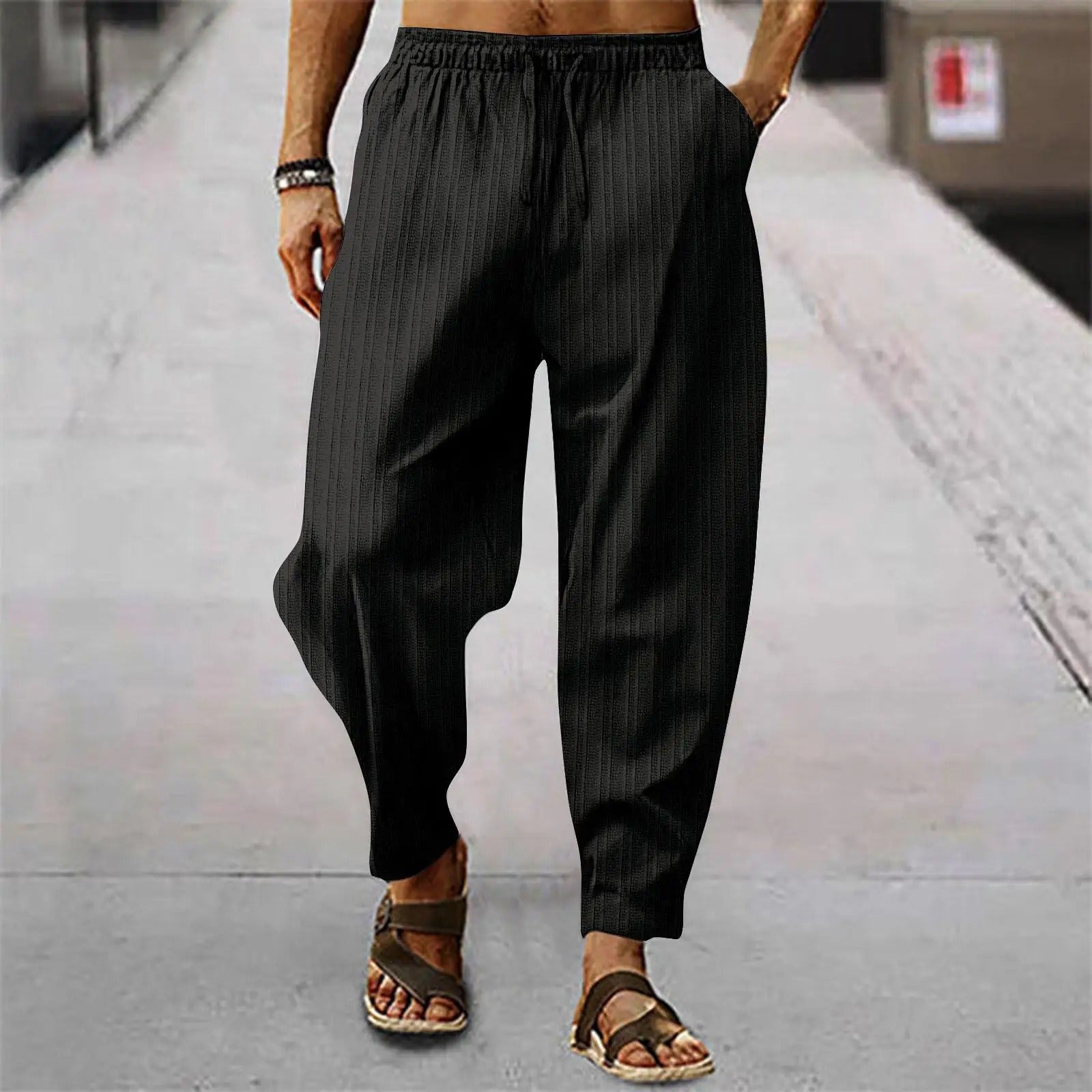 Billy | Cotton Linen Relaxed Pants - Image 2
