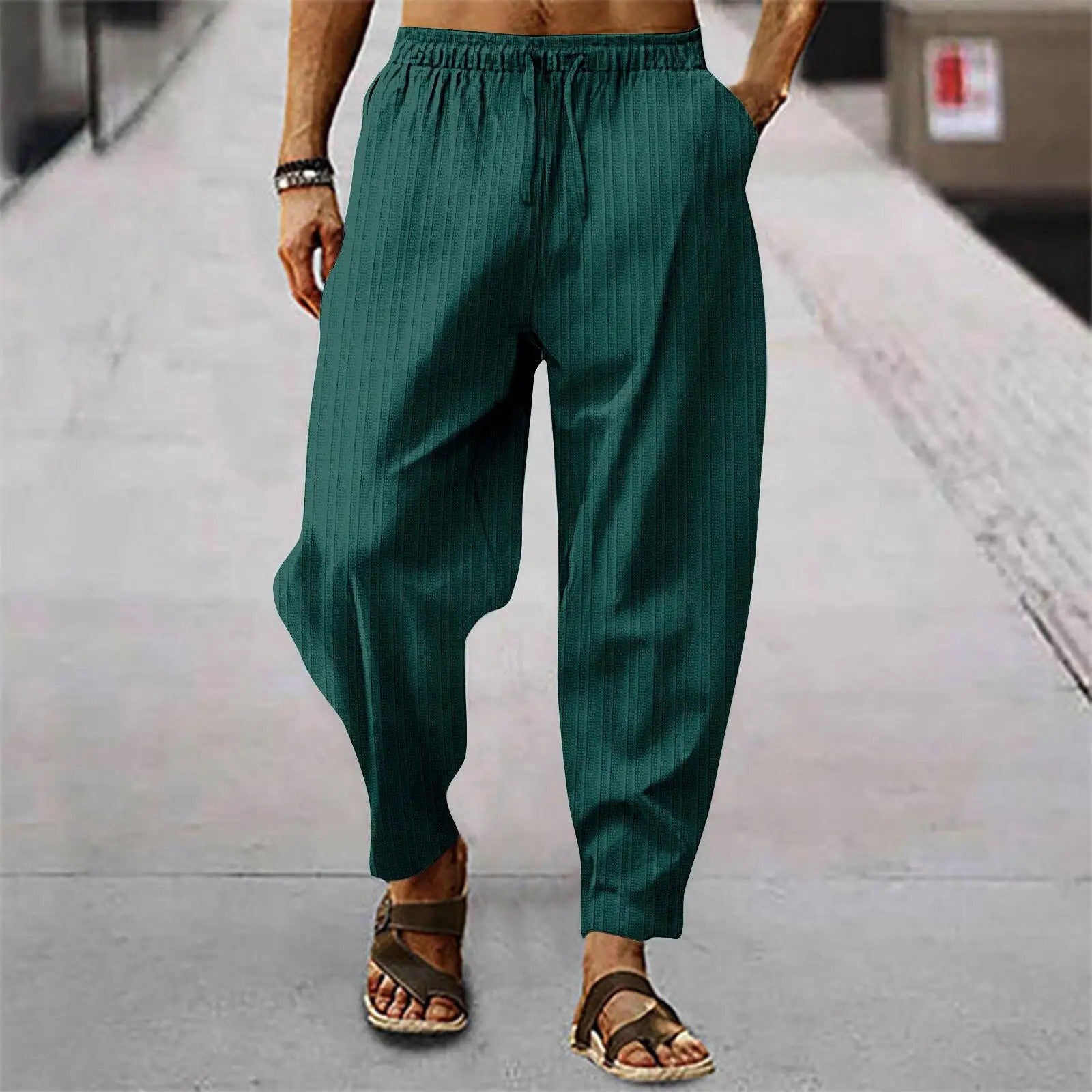 Billy | Cotton Linen Relaxed Pants - Image 4
