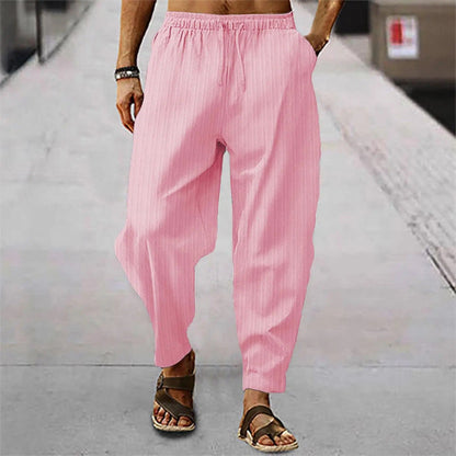 Billy | Cotton Linen Relaxed Pants - Image 8