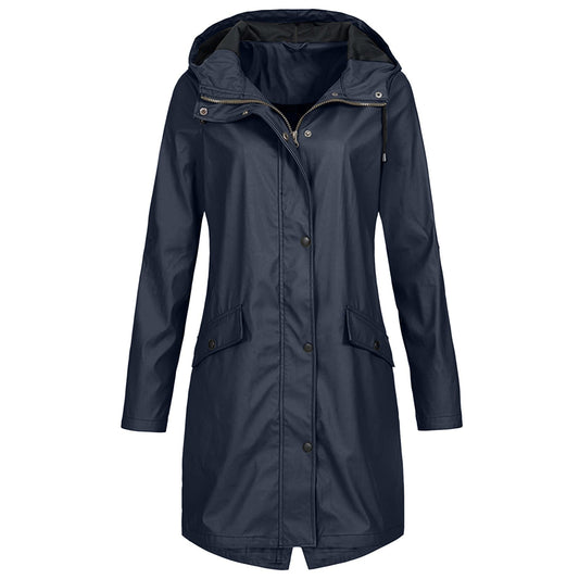 Jocelyn | Women's Hooded Raincoat Coat - Image 1