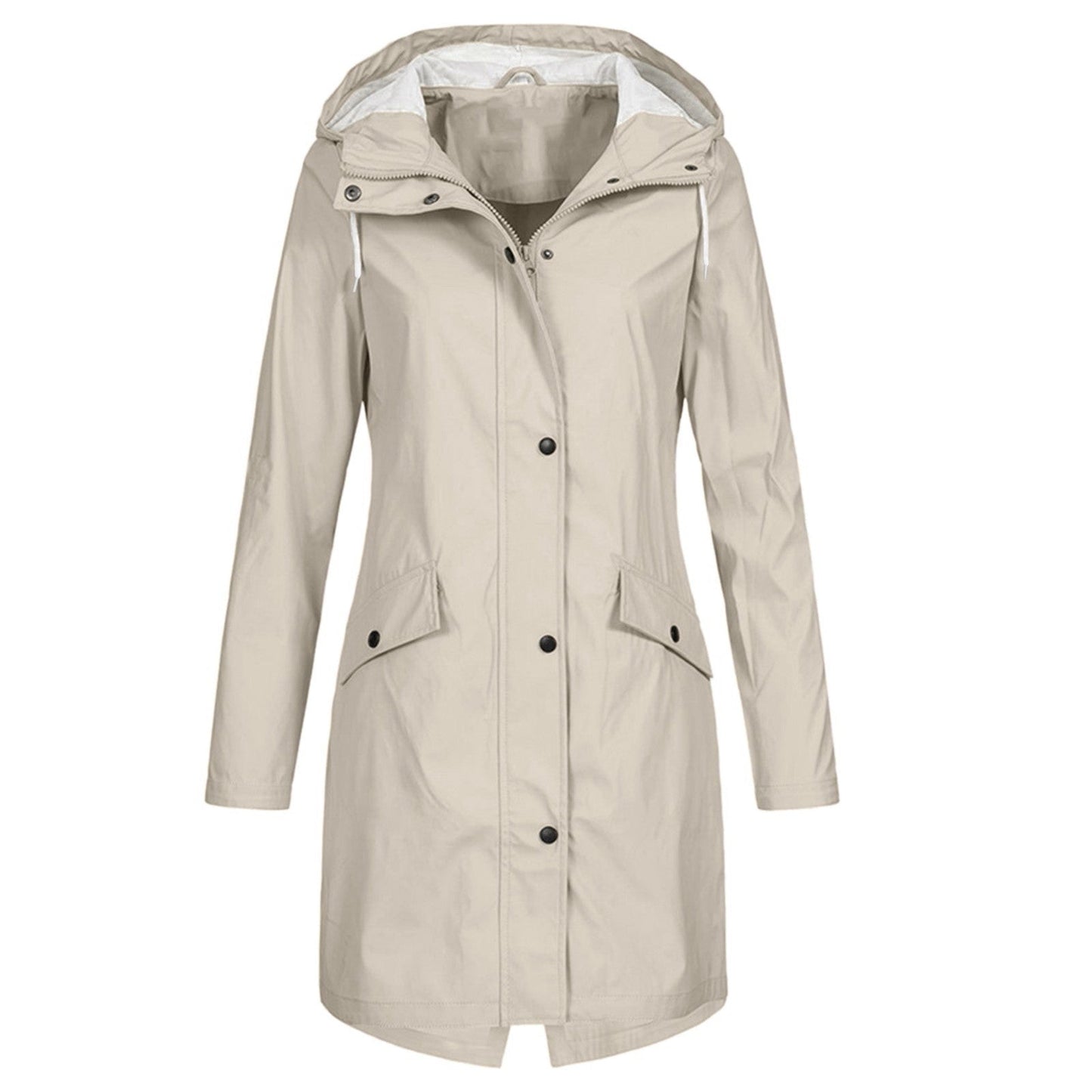 Jocelyn | Women's Hooded Raincoat Coat - Image 2