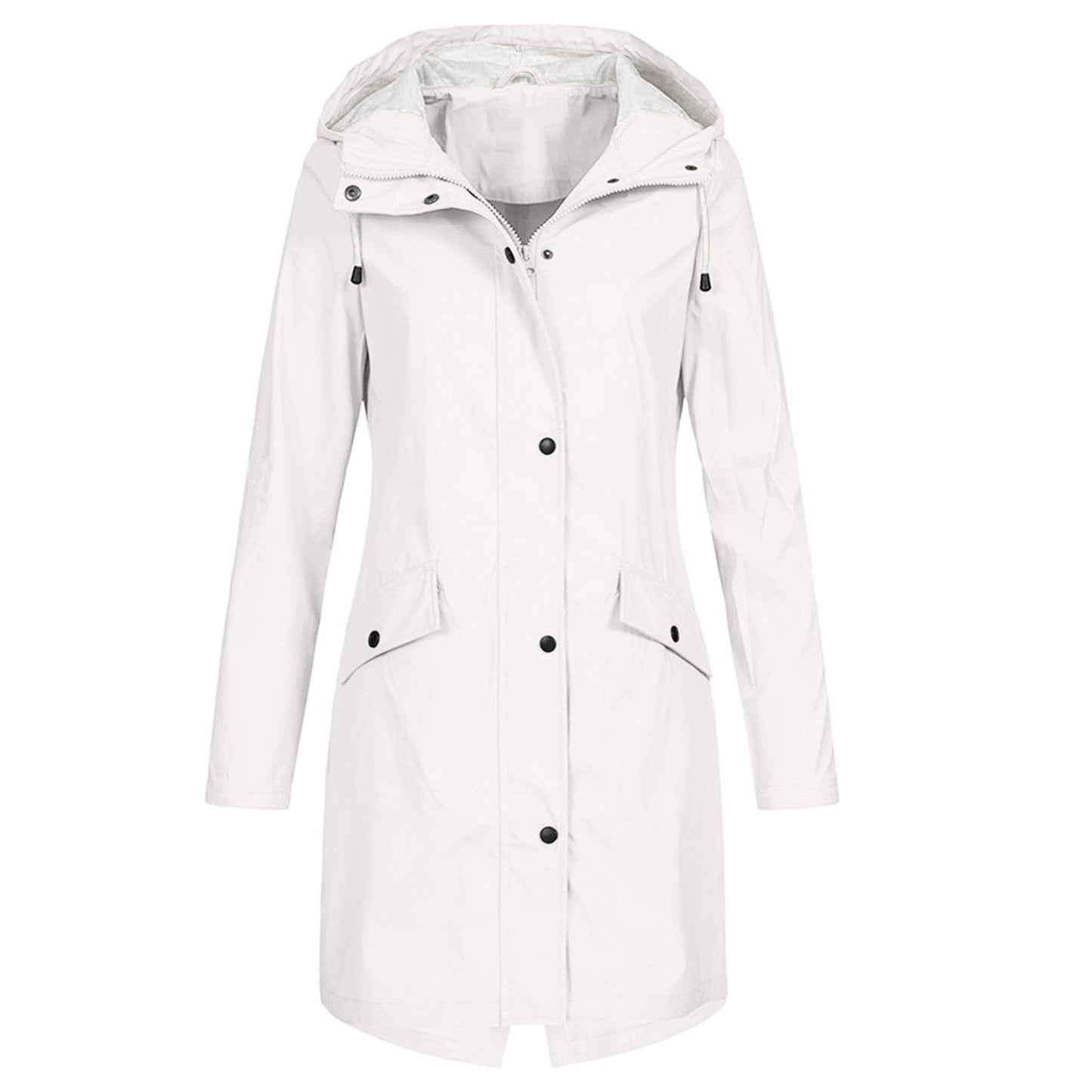 Jocelyn | Women's Hooded Raincoat Coat - Image 5