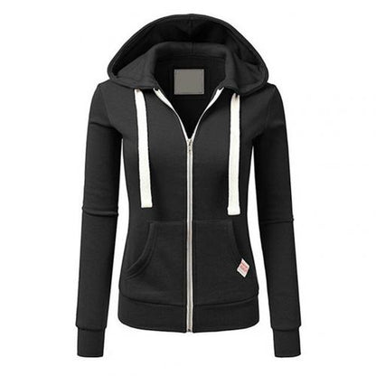 Sandy | Women's Zip-Up Fitted Hoodie - Image 4