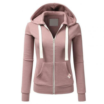 Sandy | Women's Zip-Up Fitted Hoodie - Image 2