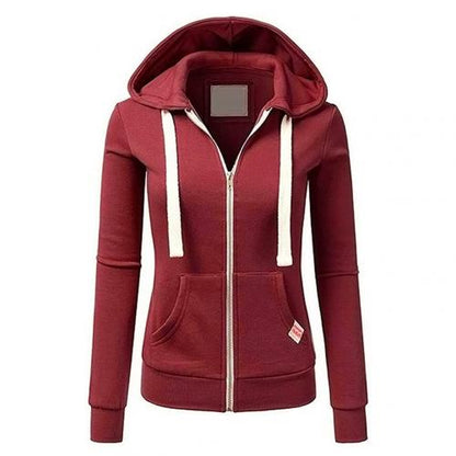 Sandy | Women's Zip-Up Fitted Hoodie - Image 1